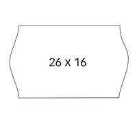 APLI PAPER - Adhésif permanent - blanc - 26 x 16 mm 6000 étiquette(s) (6 rouleau(x) x 1000 étiquettes G