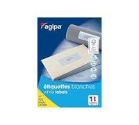APLI Étiquettes 100983 Lot de 1200 multi-usage coins arrondis 63,5 x 72 mm Blanc