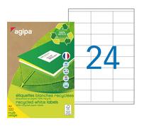 APLI Étiquettes 101186 multi-usage recyclées 70 x 35 mm blanches – Boîte de 2400