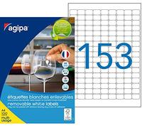 APLI Étiquettes 101625 – 22 x 16 mm – enlevables multi-usage, coins arrondis, blanches – Lot 15300