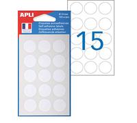 Agipa 111941 Sachet de 105 Pastilles/Etiquette 19 mm Blanc