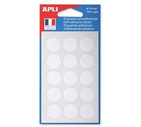 Agipa 111941 Sachet de 105 Pastilles/Etiquette 19 mm Blanc