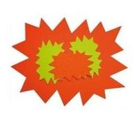 Agipa 114910 paquet de 10 cartons fluo effaçable à sec jaune orange G