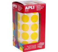 agipa apli Kids Sticker Creative "Rond" 20 mm sur rouleau jaune 1.770 stickers