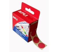 APLI Boîte distributrice d'étiquettes Gommettes rondes 15 mm 150 étiquettes rose – Lot de 3