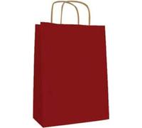 agipa Cabas en papier kraft petit rouge 50 sachets