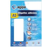 AGIPA Etui A5 (10F) de 400 Pastilles Gommettes Rondes 24 mm Rouge