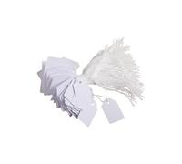 APLI Étiquettes bijouterie à fil 18x29 mm Boîte de 1000 blanc