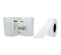 Agipa 100910 Paquet de 6 rouleaux de 1000 étiquettes Blanc rectangulaires