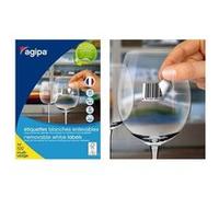 Agipa 128993 Lot de 100 Etiquettes enlevables 210 x 297 mm Blanc