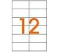 Agipa 119010 1200 Etiquettes Multi Usage Coins Droits 97mm x 424mm Blanc