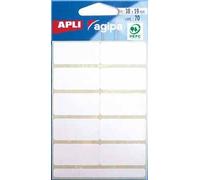 Agipa Étiquettes Blanches En Pochette Ft 19 X 38 Mm, 70 Pièces, 10 Par Feuille