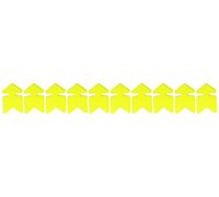 Agipa Etiquettes de prix cartons fluo effaçable à sec/forme flèche 16 x 24 cm Jaune/Orange Paquet de 10