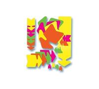 Agipa étiquettes de prix cartons fluo effaçable à sec forme flèche 16 x 24 cm jaune paquet de 10 122910
