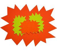 agipa Étiquettes de signalisation "étoile", jaune/orange, 80 x 120 mm