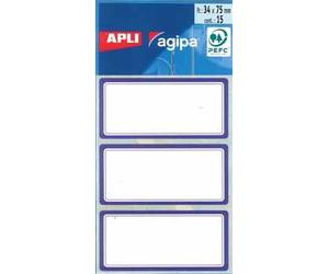 Agipa Étiquettes Écoliers Ft 75 X 34 Mm, 24 Étiquettes Par Étui, Bord Bleu 10 Unité(S)