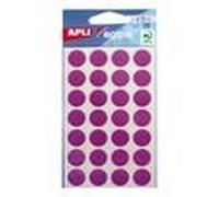 Agipa Etiquettes - Étiquettes Adhésives Permanentes - Violet - Arrondi 15 Mm 168 Étiquette(S) ( 6 Feuille(S) X 28 ) - Pour Brother Dcp-8250dn, Mfc-8520dn; Hl-5440d, 5450dn, 5450dnt, 5470dw...