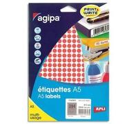 Agipa Etui De 2940 Pastilles Rouge Diamètre 8 Mm
