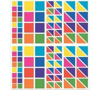Agipa Gommettes 256 Étiquettes, Carrés Et Triangles 10 Unité(S)