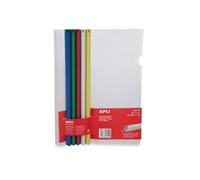 APLI Kit de baguettes à relier 10×297 mm avec 5 couvertures transparentes A4