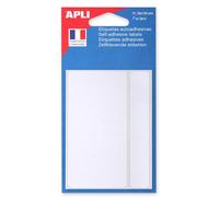 Agipa Lot De 10 Sachets De 7 Étiquettes Multifonctions Permanentes 50 X 100 Mm Blanc