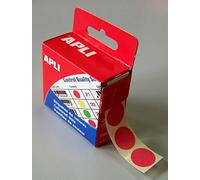 AGIPA Lot de 3 Boites Distributrice 150 étiquettes Gommettes de signalisation Rondes 15 mm Rose