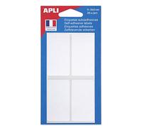 APLI Étiquettes multi-usages 30 x 55 mm blanches inscriptibles, colle permanente, coins arrondis