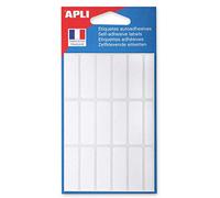 APLI Pochette d'étiquettes 111944 – 105 étiquettes blanches 12×38 mm