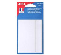 APLI Étiquettes multifonctions permanentes 50 x 100 mm blanches – Lot 5 sachets de 7
