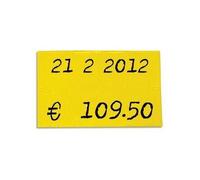 Etiquette pour pince à étiqueter, 26 x 16 mm, jaune