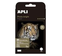 APLI Papier photo Photo Bright Brillant blanc 100×150 mm 240 g/m² 20 feuilles