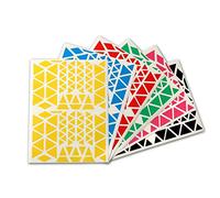 AGIPA Pochette de 2160 gommettes triangles couleurs assorties 160 x 216 mm
