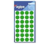 Agipa sachet de 90 pastilles de signalisation rondes gommettes 19 mm vert 111965