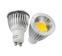 AGIPS Feux à Large Tension 10pcs COB AC85-265V 9W 12W 15W GU10 LED Spotlight Spot Light Ampoule Remplacer 3 0w 40w 50w Lampe halogène Ampoules domestiques