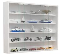 VCM Bois Verre Suspendu vitrine Murale vitrine collectionneur déco vitrine Agisa L Blanc