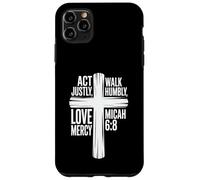 Agissez avec Justice, marchez humblement, Aimez la miséricorde Michée 6:8 Coque pour iPhone 11 Pro Max