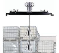 Agitateur à air IBC, mélangeur électrique IBC avec support pneumatique, support de machine d'agitation de peinture, agitateur d'air, outil de mélange de peinture, capacité d'agitation 1000 L(Standard)