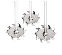 Agitateur à disque dentelé en acier inoxydable 304 avec tige d'agitation, 30-120 mm(30mm disk with rod)