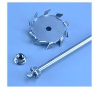 Agitateur à hélice à pales en acier inoxydable, Disque de dispersion a inoxydable 304 avec tige d'agitation, tailles multiples(10cm disk with rod)