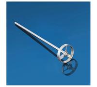 Agitateur aérien, Agitateur à turbine en acier inoxydable 304 avec tige d'agitation et vis, lot de 1, plusieurs tailles(80x8x450mm)