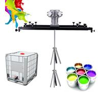 Agitateur, bétonnière pneumatique avec support, mélangeur de peinture à réservoir de 1000L, grand 5 cylindres, hélice repliable, for agitateur dissolvant d'encre, revêtement, colle, ciment