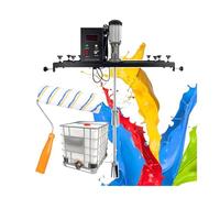Agitateur centrifuge électrique, baril de tonne, agitateur de peinture avec brosse à rouleau, double turbine centrifuge for mélanger la peinture, les pigments et les colorants