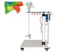 Agitateur d'air de 30 gallons 1/6 CV 50-3000 tr/min - Mélangeur automatique de peinture avec molette d'agitation en acier inoxydable - Hauteur réglable - Outil de mélange d'encre - Revêtement