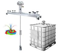 Agitateur d'air IBC, 1 tonne 3/4HP pneumatique for réservoir, agitateur de peinture avec hélice pliante, mélangeur de baril, outil de mélange de revêtement d'encre