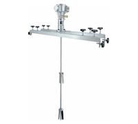 Agitateur d'air IBC 1 tonne, mélangeur de peinture pneumatique 0-2500 tr/min, machine à mélanger de peinture réglable de 75 à 120 mm, avec lame d'agitation en acier inoxydable de 25,4 cm, pour