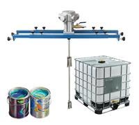 Agitateur d'air IBC de 265 gallons, mélangeur de support de peinture pneumatique, hélice pliante, outil de mélange de machine d'agitation de peinture, spécial for barils de tonnes IBC