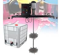 Agitateur d'air IBC, mélangeur de réservoir électrique 980 W, agitateur de peinture de 1 tonne avec support, hélice pliante, for agitateur de dissolvant d'encre(Packagec)