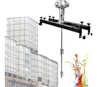 Agitateur d'air IBC, mélangeur de réservoir électrique, capacité d'agitation 1000 L, taille réglable, for matériaux de revêtement de peinture, dissolvant d'encre liquide visqueux avancé(Standard)