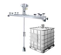 Agitateur d'air pour réservoir, 0 à 2800 tr/min, mélangeur pneumatique de peinture réglable avec lame de 250 mm de diamètre, 1 tonne 1000 l pour commerce, privé