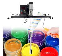 Agitateur de baril IBC, agitateur de peinture 980 W, mélangeur de colorant portable, double turbine centrifuge, avec brosse rotative, outil de mélange de fourrage for peinture colorante